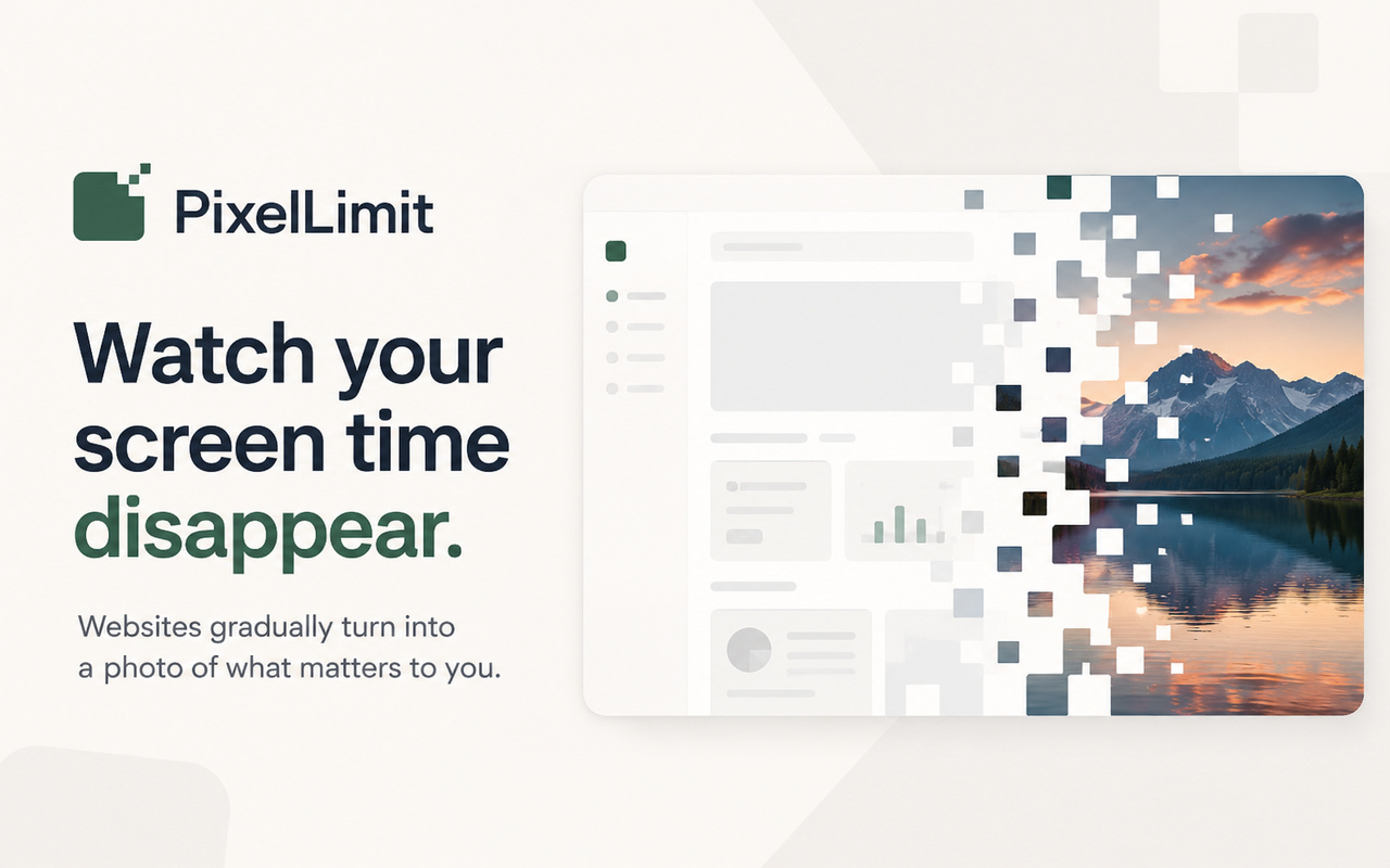 PixelLimit screen-time transformation